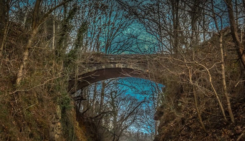 Zealandia's Bridge (Helen's Bridge), North Carolina, USA